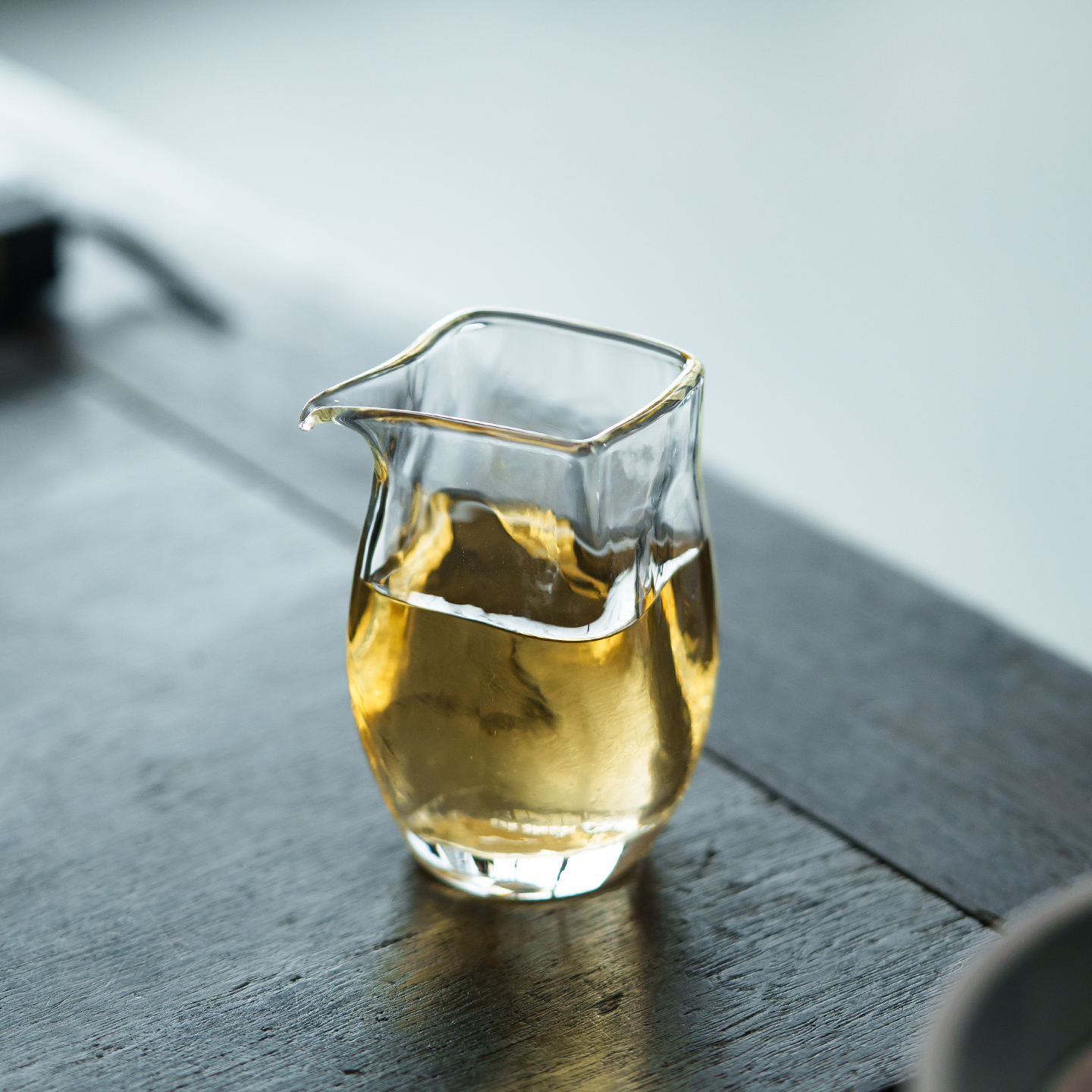 高硼硅耐热玻璃公道杯四方分茶器