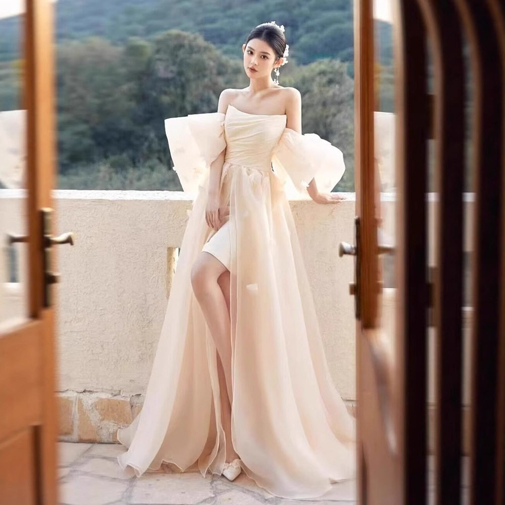 晨袍女新娘2025新款超仙出门轻婚