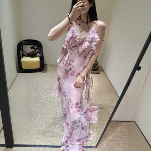 法式复古宫廷风蕾丝拼接缎面蓬蓬花苞连衣裙精致公主少女风小礼服