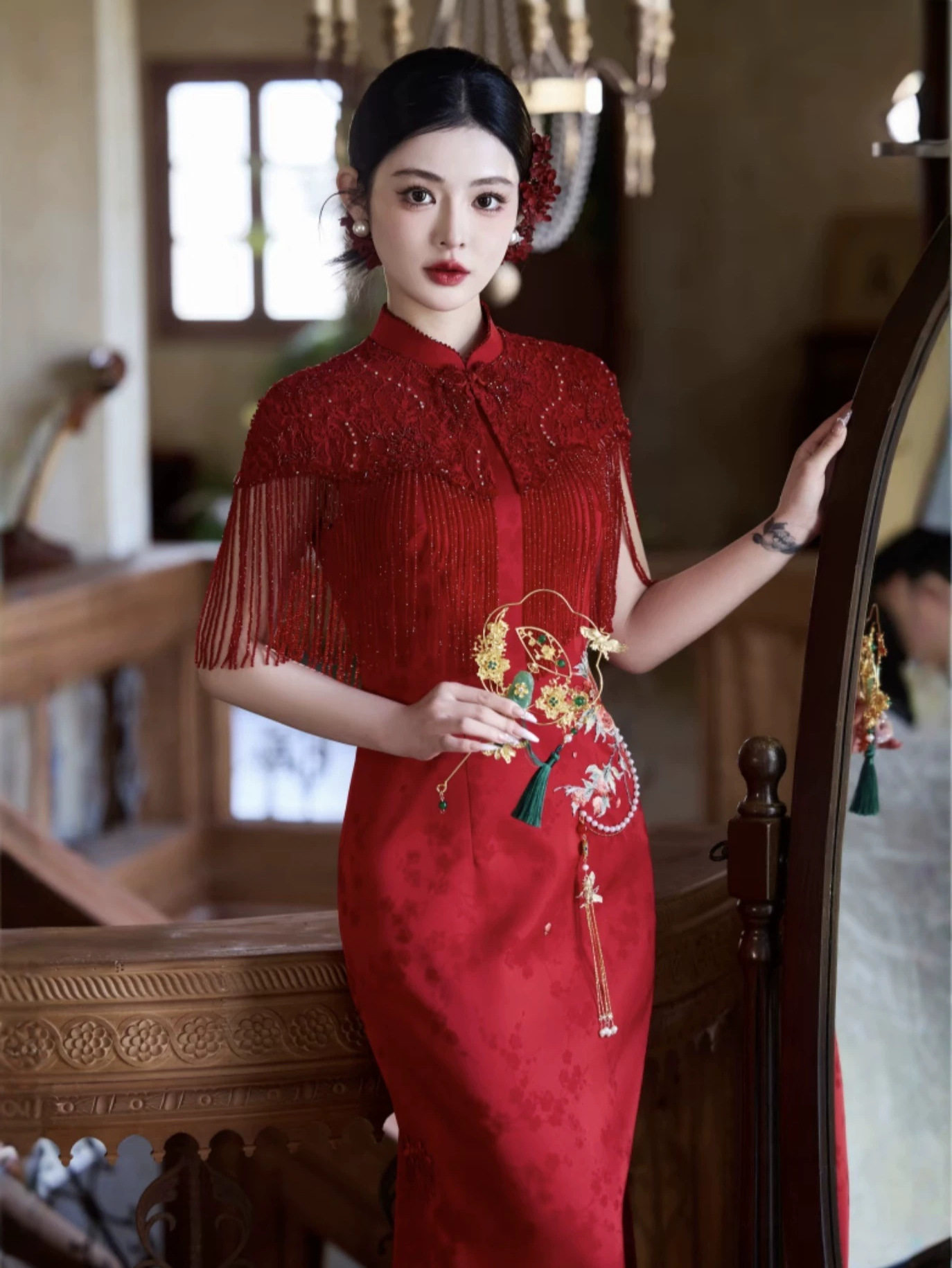 2026新款新中式红色敬酒服新娘订婚结婚礼服回门连衣裙平时可穿女