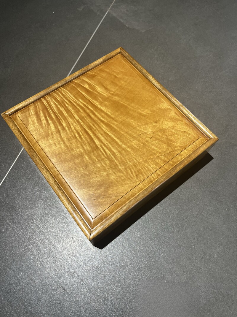 金丝楠木全独板水波纹中国象棋四川小叶桢楠木收纳盒高档实木棋盒