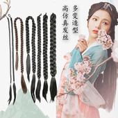 古装 秀禾造型影楼民国舞台演出长双头麻花辫 假发小辫子大辫子中式