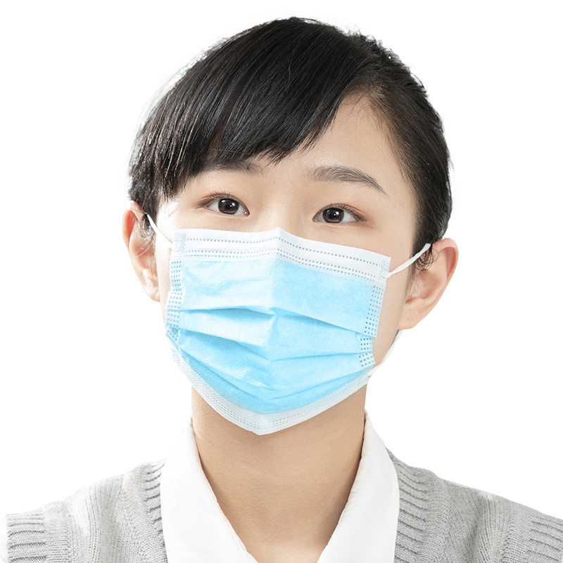 现货速发一次性口罩透气防尘防雾霾熔喷布工业防护盒装三层口罩