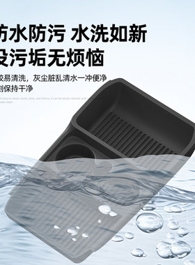适用于广汽埃安i60中控下储物盒水杯架改装配件用品内饰垫收纳盒