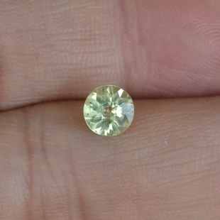 爆闪天然金绿宝石裸石圆形6毫米戒面1克拉全净体特惠包邮送证书