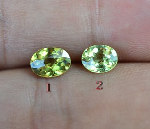 天然刻面形 金绿宝石裸石戒面1克拉左右标本 满火 vs级包邮送证书