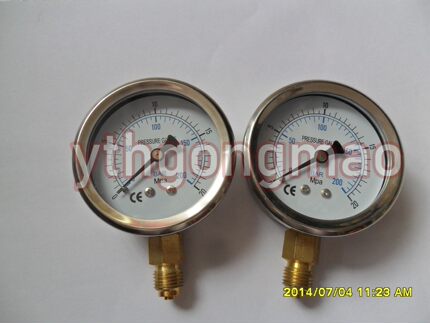 进口款式压力表YN-63 0-200bar/20mpa 水压表，油压表，气压表