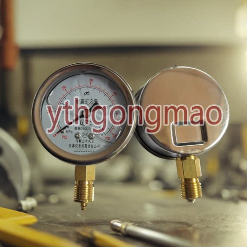 YN-60 0-0.4Mpa/60PSI 夜光压力表、水压表、耐震压力表