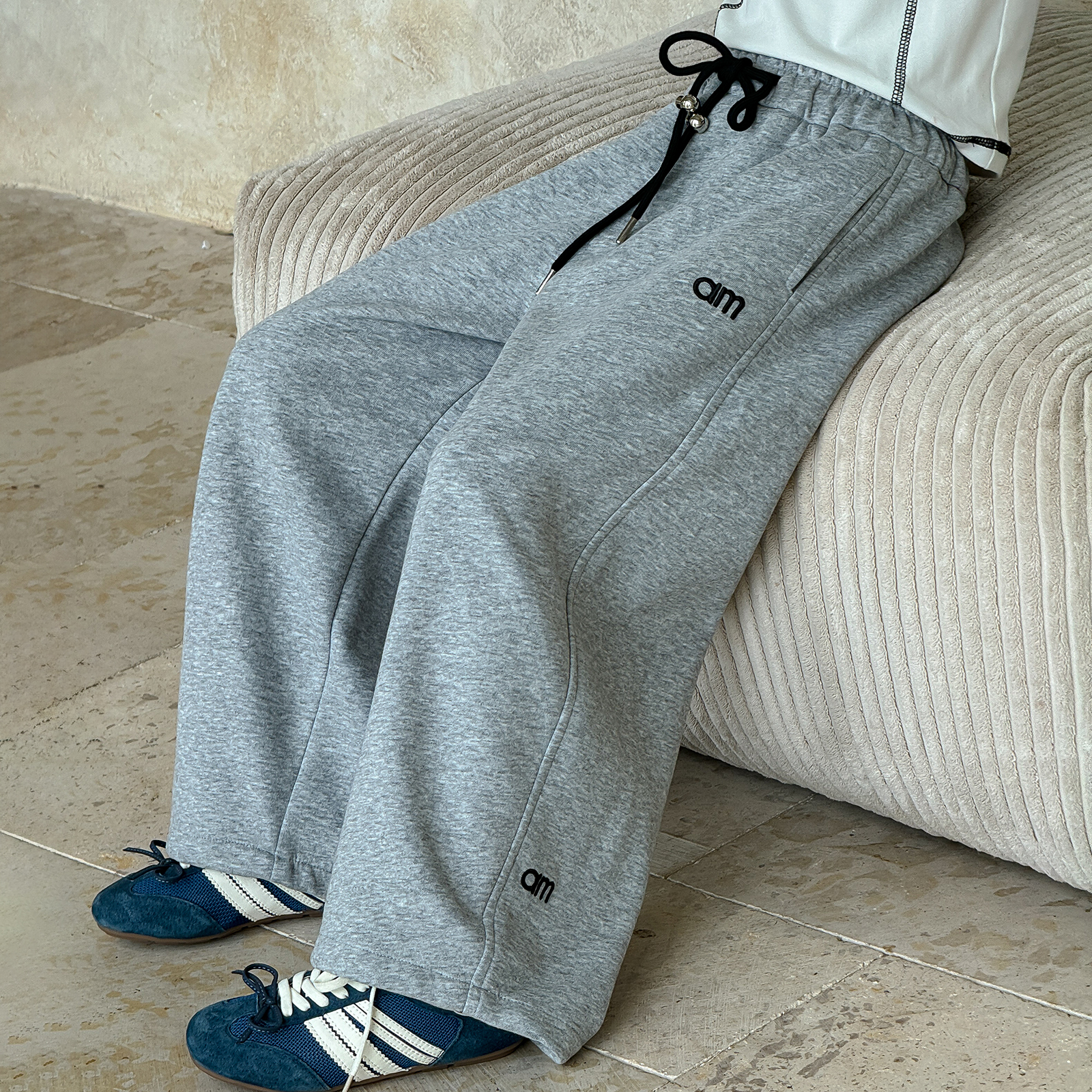 【CC家CC】女童裤子春秋2025新款洋气阔腿裤休闲裤儿童卫裤Q13971