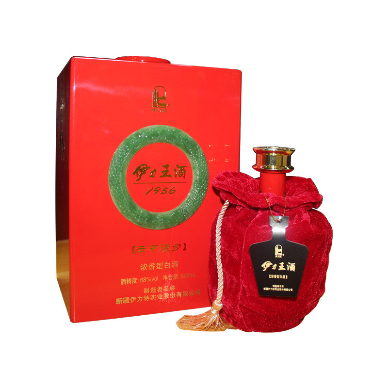 伊力王1956云中漫步纯粮固态发酵白酒浓香型高度68度500ml