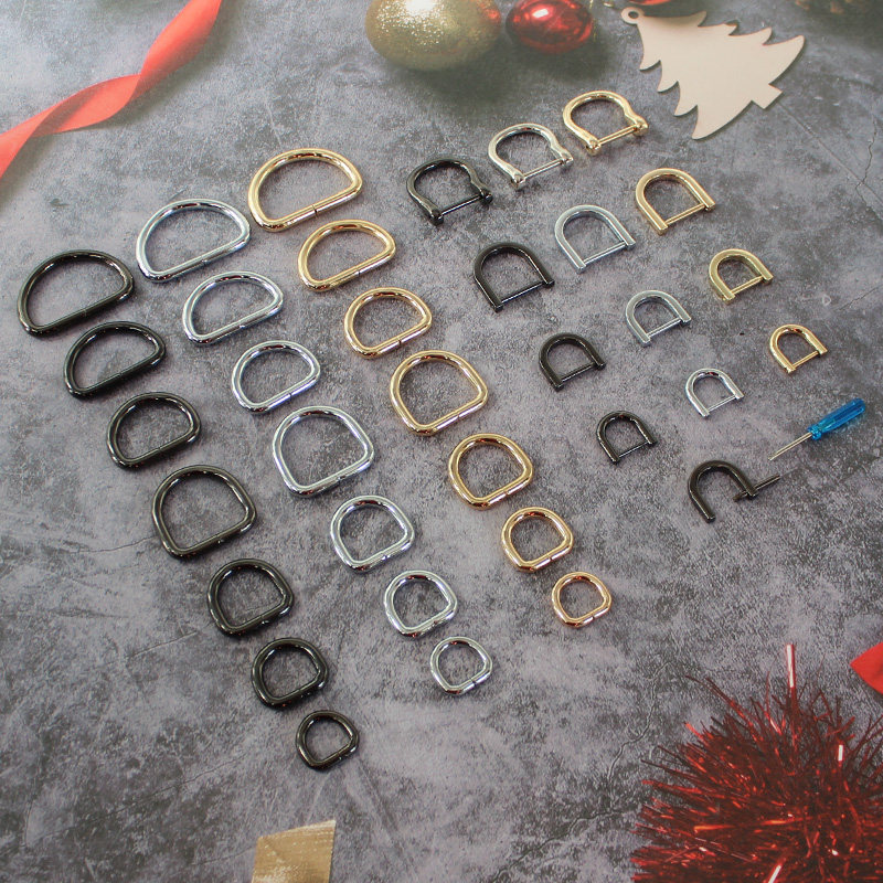 新予金属D字扣包包五金配件包链接D环半圆环连接环扣包带扣拎环,服饰配件/皮带/帽子/围巾,拎环,淘宝优惠券,粉丝福利购,淘宝优惠卷
