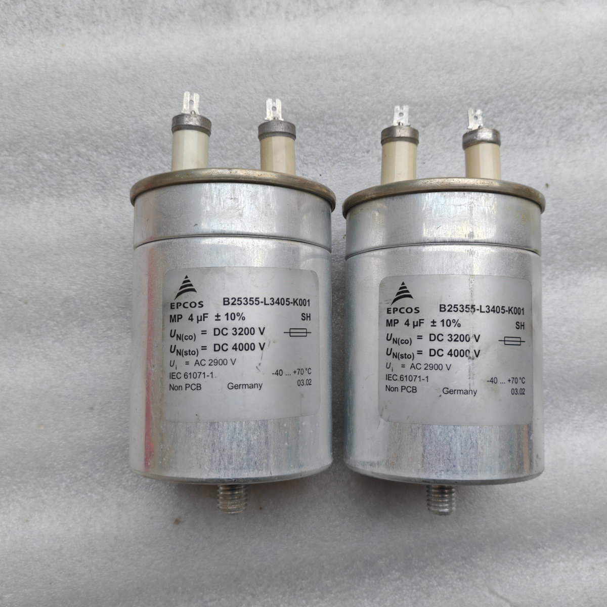 德国西门子 EPCOS  陶瓷头 4000v 4uf 高压油浸无极电容