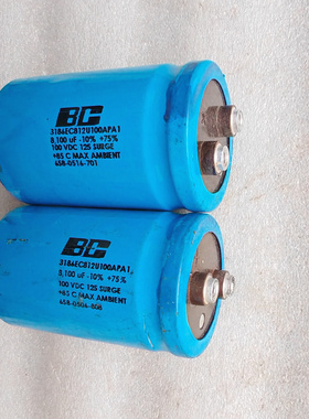 PHILIPS飞利浦 BC标 3186系列 100v 8100uf 螺丝脚电容