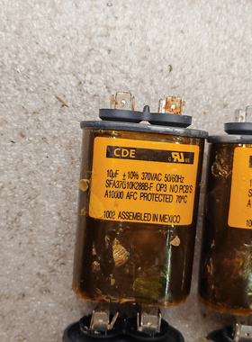 美国CDE 油浸电容 370v 370vac 10uf 胆机高压油浸无极电容