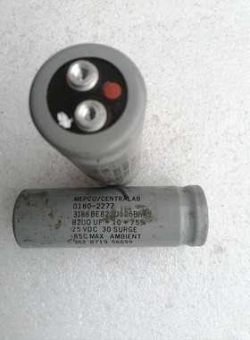 拆机 美国灰皮麦景图MEPCO 25v 8200uf 螺丝脚电容