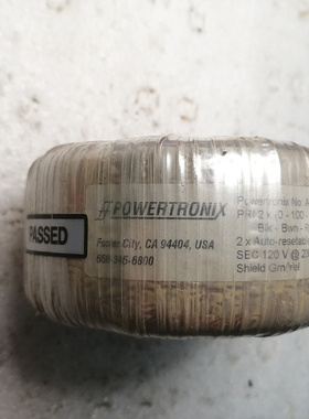 美国原产POWERTRONIX隔离牛 进口环形变压器 功率230W 240V转120V