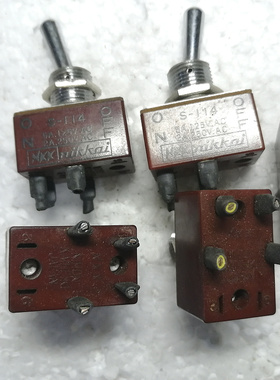 日本原装NKK nikkai（日开）S-114 大钮子开关 250V 2A 4脚