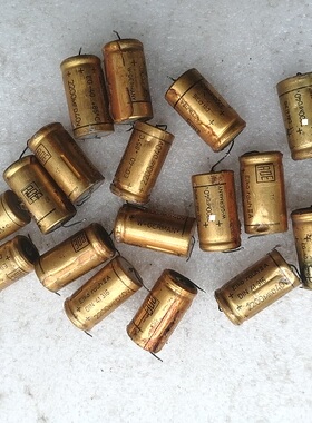 拆机 德国金色ROE 40v 2200uf 轴向发烧电解电容
