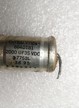 SPRAGUE 红头思碧 （EXTRALYTIC） 604d系列 35v 2000uf 发烧电容