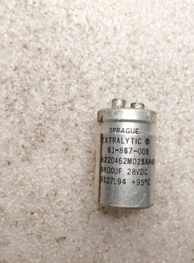 美国思碧 SPRAGUE EXTRALYTIC系列 622D 28v 4600uf 螺丝脚电容