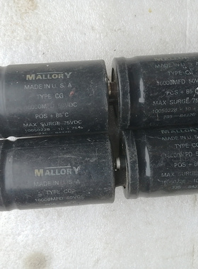 美国Mallory 摩罗利 50v 16000uf 螺丝脚电容