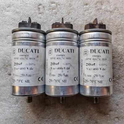 拆机意大利 DUCATI ffr 400v 20uf 高压薄膜无极电容