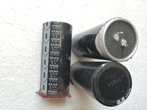 拆机日本依娜 ELNA 71v 18000uf 发烧音频电容