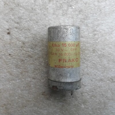 红字 西德产 德国frako 10v 15000uf 立式发烧灯丝滤波电解电容