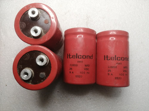 意大利艾特康 iteicond 红袍 25v 22000uf 螺丝脚电容