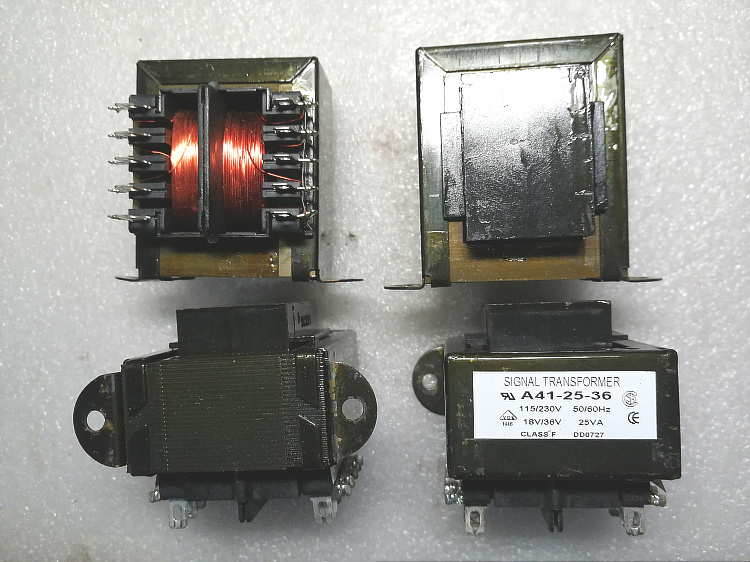 美国signal红线E牛进口变压器功率25W输入230V输出双18V