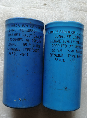 拆机 美国思碧SPRAGUE 602D系列 50v 17000uf 螺丝脚电容