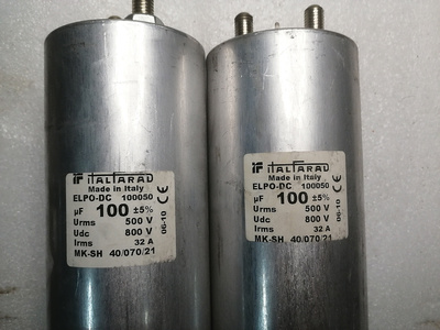 拆机 意大利italfarad 800v 100uf 高压油浸无极薄膜电容