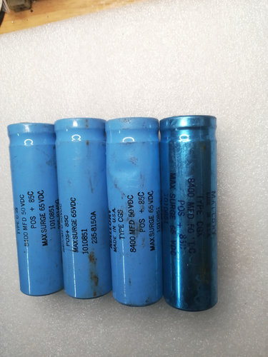 拆机 美国摩罗利 MALLORY 50V 8400UF 螺丝脚电容