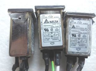 DELTA 台达电源滤波器 滤波插座 250V 10A 无固定耳 弹片自锁定