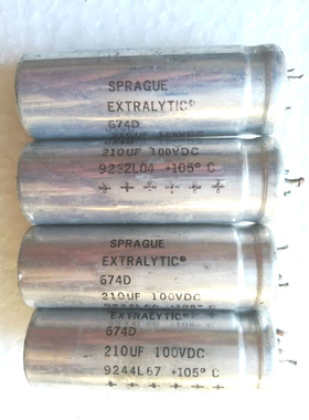 SPRAGUE 思碧 EXTRALYTIC 674d系列 100v 210uf 发烧电容 替220uf
