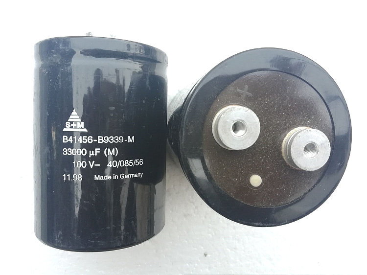 拆机德国西门子 100v 33000uf 螺丝脚发烧滤波电容