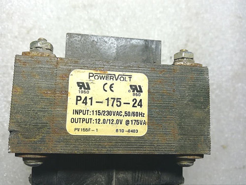 美国powervolt  E型牛 功率175W 输入230V 输出双12V 进口变压器