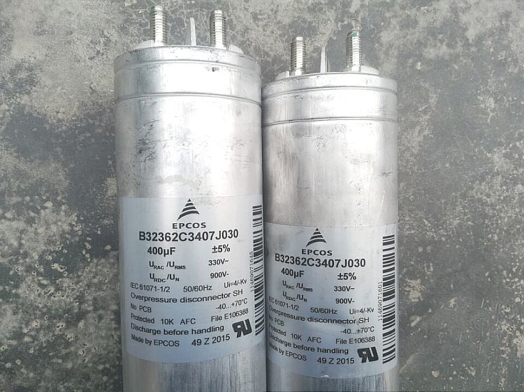 德国西门子 EPCOS 900v 400uf 大电流薄膜油浸电容