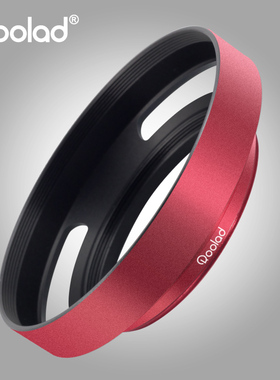 T型遮光罩红色镂空金属39 434952适用于富士xf27xc23佳能RF35索尼