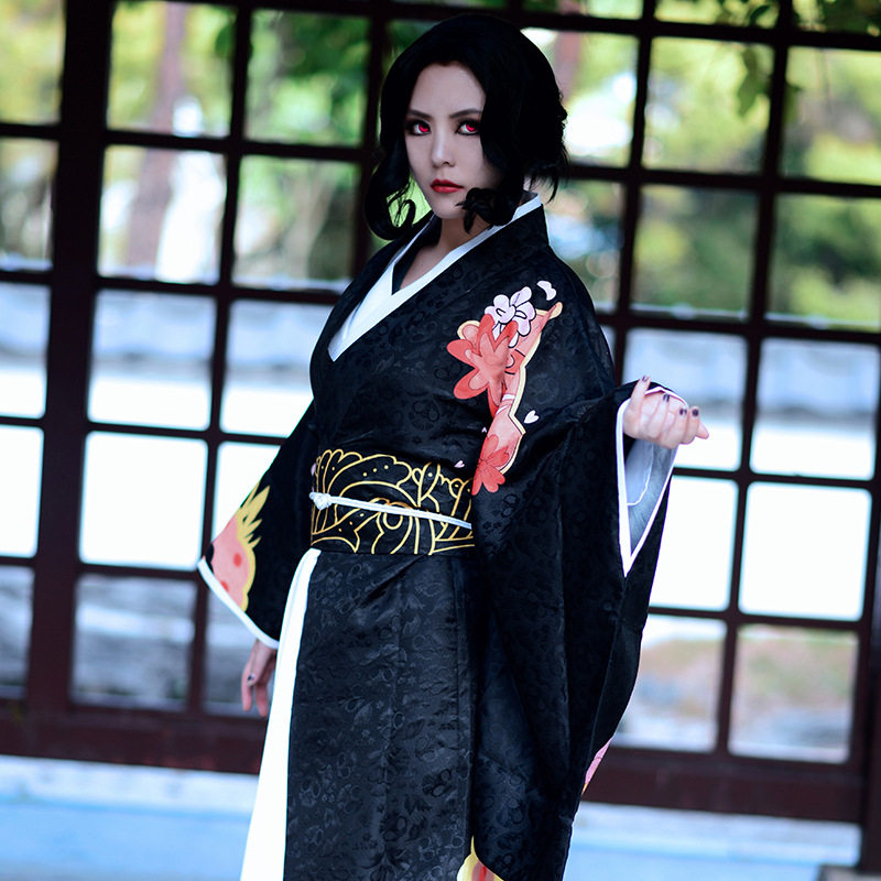 鬼灭之刃cos服 鬼舞辻无惨 女装大佬和服古装 cosplay服现货