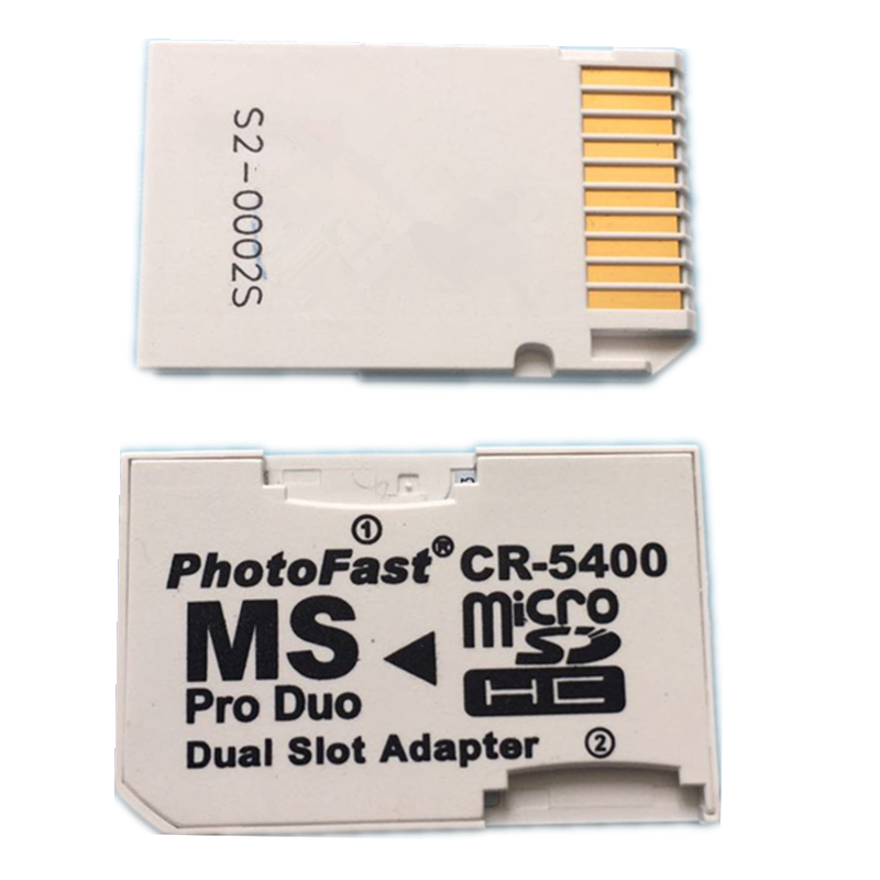 psp游戏机卡套tf转ms短棒 MicroSD转记忆棒 双马甲 CR54