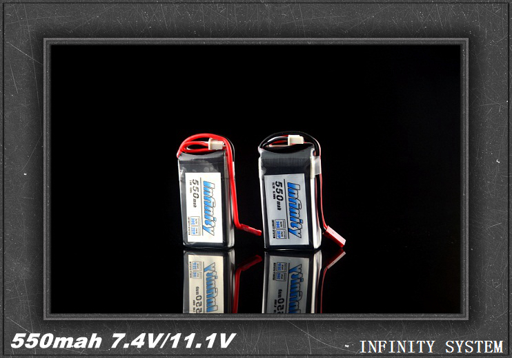 Infinity轻量高密度锂电池 550mah 30C 85C 3S/2S航模锂聚合物