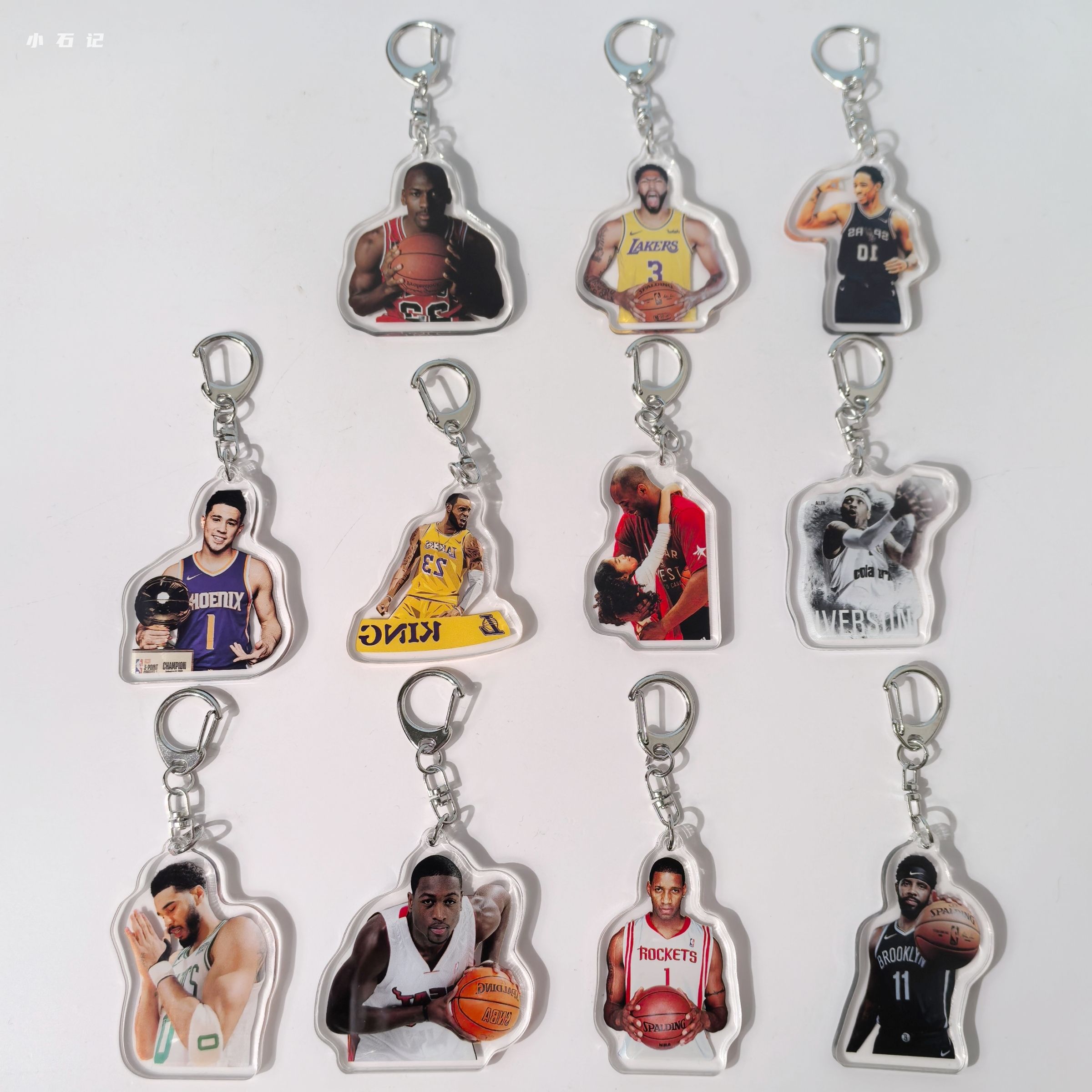 NBA球星亚克力钥匙扣挂件书包