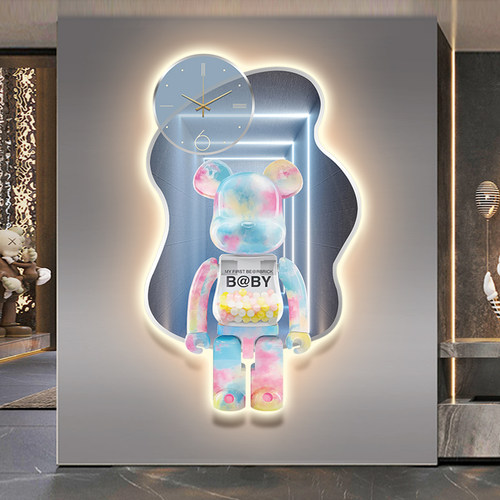 玄关简约现代是暴力熊装饰画