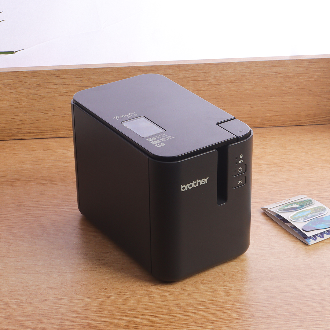 brother兄弟标签打印机pt-p900固定资产标签打印机电脑标牌打印机