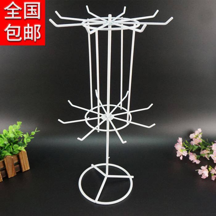 耳环架子挂架唇膏摆摊精品店围巾手套架丝巾超市展示圆柱珠宝戒指