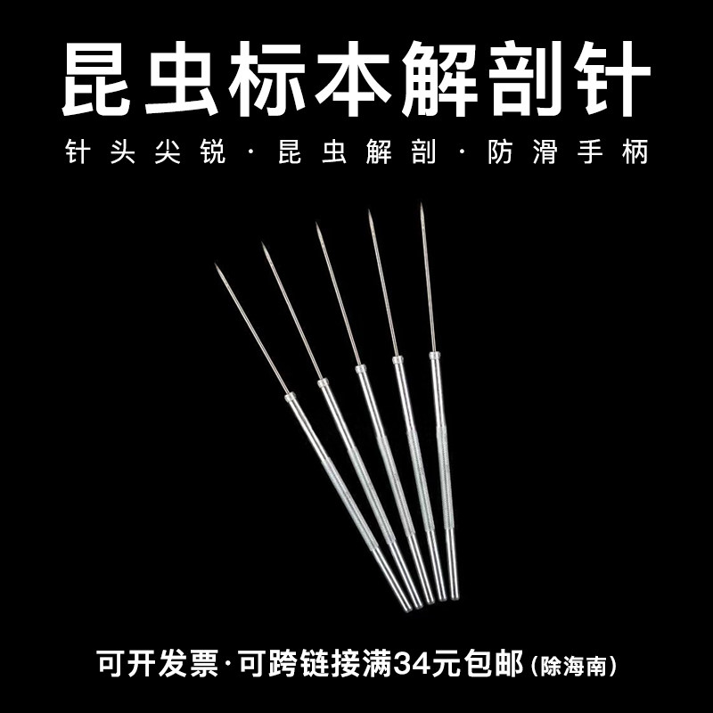 昆虫解剖针金属中学生物实验探针直尖教学解剖标本昆虫针制作工具,文具电教/文化用品/商务用品,教学仪器/实验器材,淘宝优惠券,粉丝福利购,淘宝优惠卷