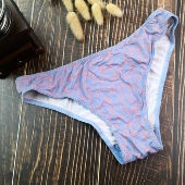 冰丝牛奶丝底裤 GG欧美低腰女士半包三角内裤 性感碎花薄款