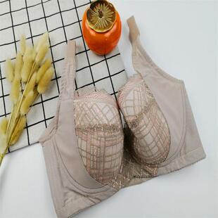 内销调整型文胸宽排扣 大罩杯聚拢提胸薄海棉垫内衣70C758085CDE