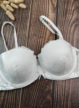 75B80A85C90C大码欧美外贸性感蕾丝薄海绵垫内衣甜美带钢圈文胸